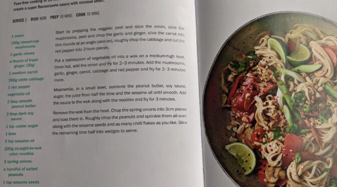 Weeknight peanut butter udon